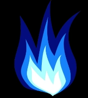 Photograph of Faith heating and air conditioning service logo that displays a burning flame for HVAC.